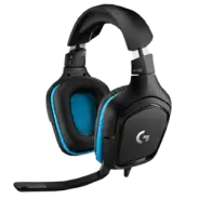 Ett par Logitech G432 hörlurar